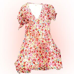 LC Lauren Conrad Bloom Mini Wrap Dress
